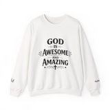 Christian Sweatshirt — "God Is Amazing Awesome" Inspirational Pullover