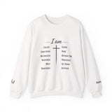 Christian "I Am" Crewneck Sweatshirt — Faith Affirmation Pullover (Romans 8:30)