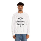 Christian Sweatshirt — "God Is Amazing Awesome" Inspirational Pullover