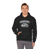 Hoodie — "Disagreement Is Not Hate" Christian Message Hooded Sweatshirt (Eph. 4:15)